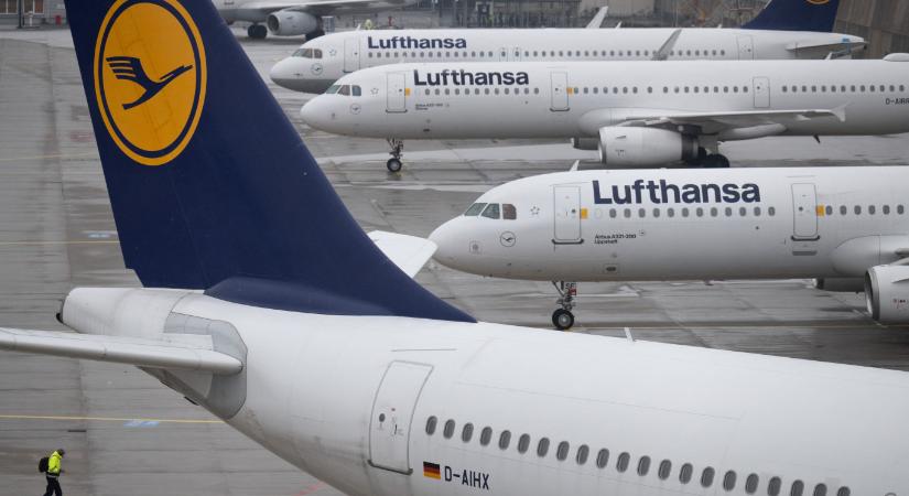 Csütörtökre sztrájkot hirdettek a Lufthansánál, késések és járattörlések várhatók