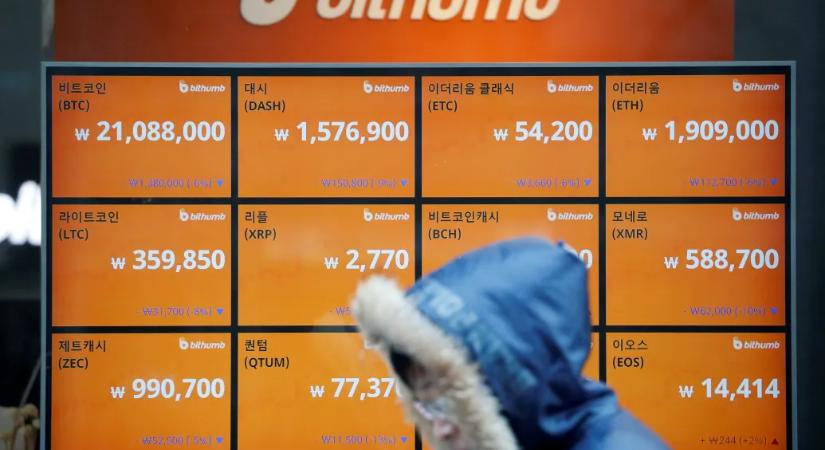 12 ezer milliárd forintnyi bitcoint küldött ki egy koreai kriptotőzsde az ügyfeleinek