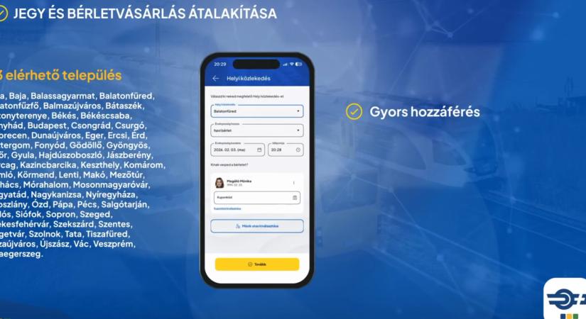 Már az esztergomi helyijáratra is vehetünk bérletet a MÁV applikációban