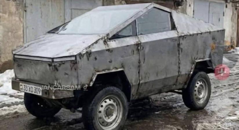 Lada Nivából "épített" Cybertruck tűnt fel a magyar Marketplace-en