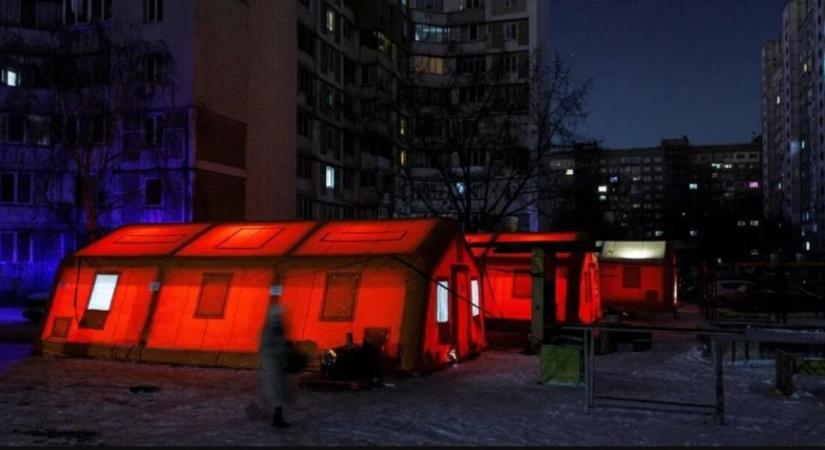 Kijev megyében több mint 500, éjjel-nappal működő melegedő üzemel