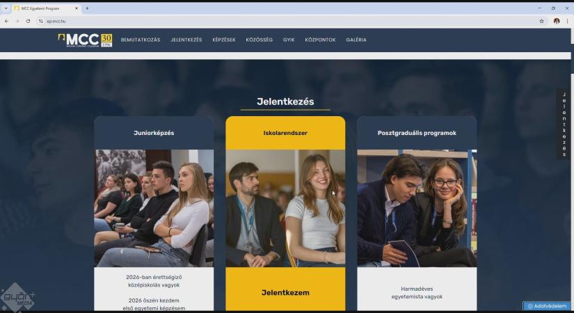 MCC: Elindult a jelentkezés