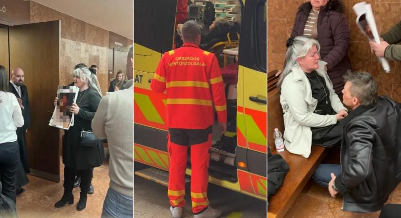 Debreceni autóbaleset: mentő vitte el a bíróságról a gyászoló anyát