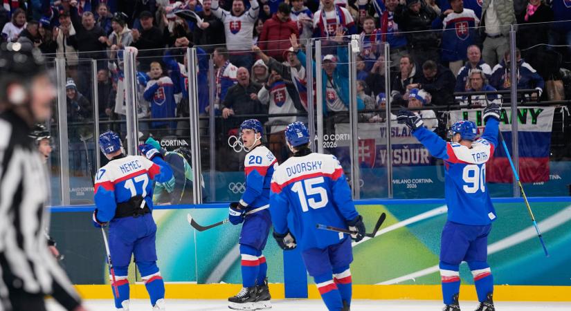 Szlovák jégkorongszenzáció az olimpián! 4:1-re legyőzték a nagy esélyes finneket