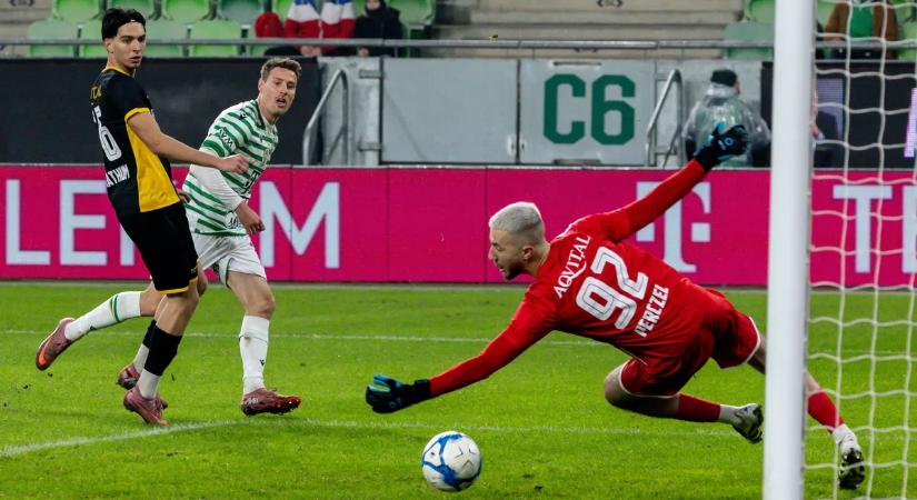 A Ferencváros egy félidő alatt négyet lőtt a Csákvárnak, továbbjutott a Magyar Kupa negyeddöntőjébe