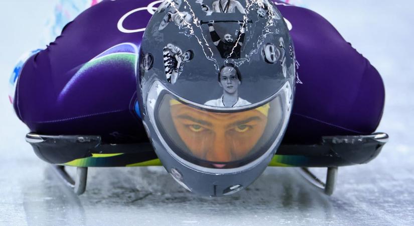 „Megérdemlik, hogy itt legyenek” – hiába tiltották meg neki, az ukrán szkeletonos a háborúban meghalt honfitársai fotójával a sisakján versenyezne