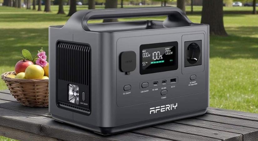 Aferiy AF-P040 hordozható power station – Kompakt, 400 W-os megoldás kempingezéshez és áramszünet esetére