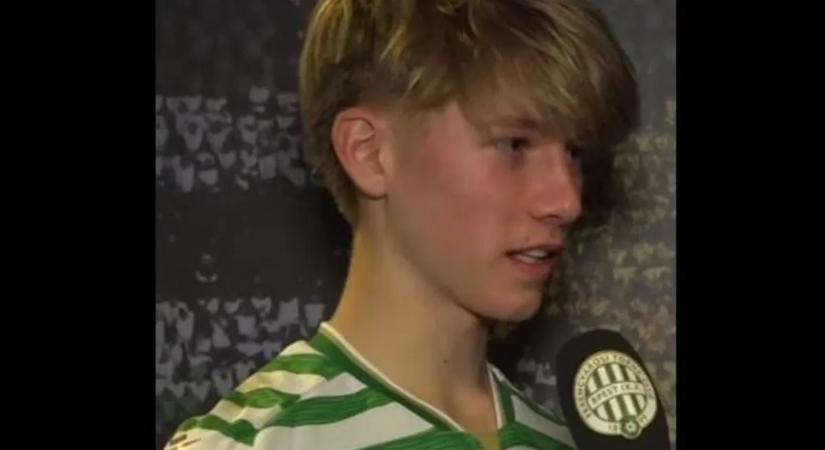 „Még nincs kész a házi, de este muszáj lesz” – 16 éves tehetség debütált a Fradiban