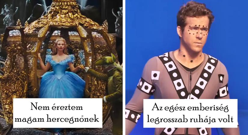 14 híresség, akik beismerték, hogy a képernyőn viselt jelmezük rendkívül kényelmetlen volt