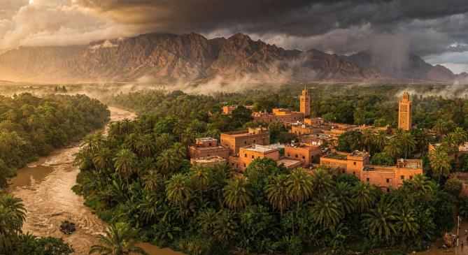 Kizöldült Marokkó a sok esőnek köszönhetően