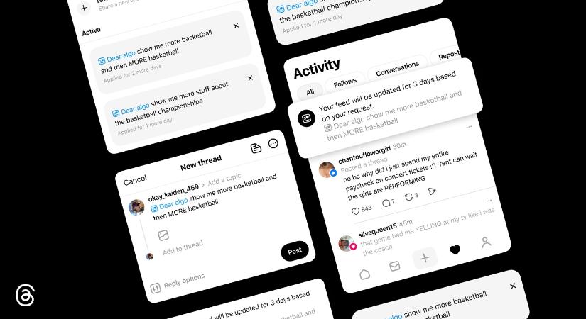 AI-jal csavargathatják a felhasználók a Threads tartalomajánlóját