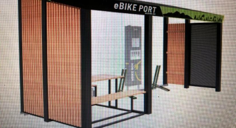 Kerékpárosoknak létesítenek fedett pihenőt Párkányban