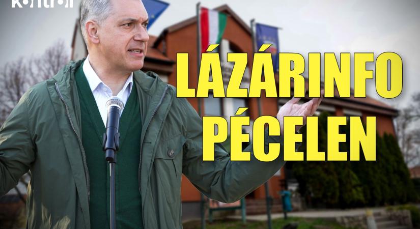 Élő közvetítés: Lázárinfó Pécelen