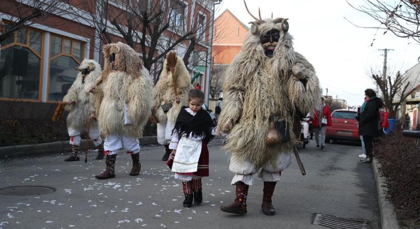 Már űzik a telet Mohácson: ismét maszkot öltött apraja-nagyja (GALÉRIA)