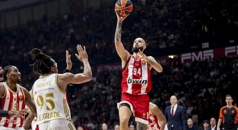 Otthon kapott ki a Barcelona; szoros meccset nyert meg az Olympiakosz a férfi kosár Euroligában