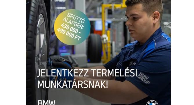 Ezt kínálja az új munkásoknak havi bruttó 430-490 ezerért a debreceni BMW