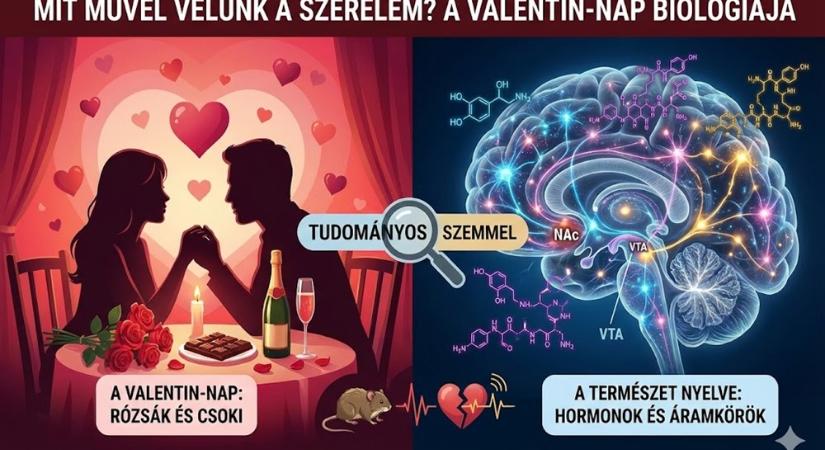 Február 14. – Mit művel velünk a szerelem? A Valentin-nap biológiája tudományos szemmel