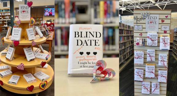 Könyves vakrandikkal ünnepli a Valentin-napot egy könyvtár
