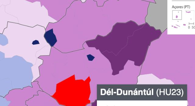 Dél-Dunántúl az EU 20 legszegényebb régiója között