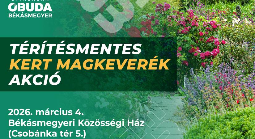 KERT magkeverék akciót hirdetünk a virágos kerületért