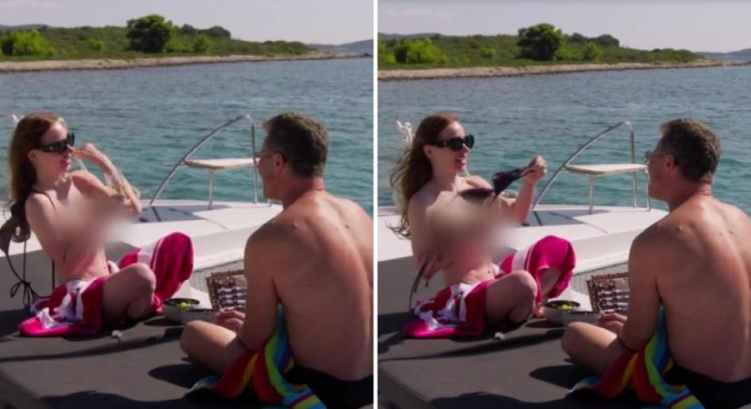 „Légy szabad, András!” – mondta Kiara Lord, miután megszabadult a bikinifelsőjétől