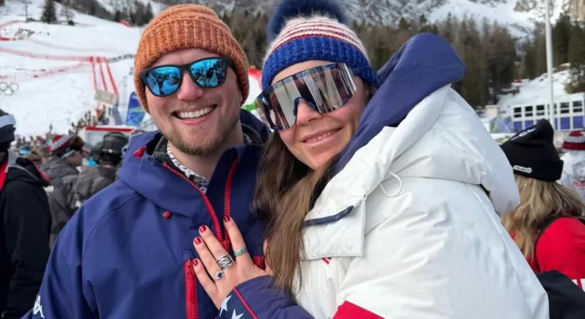 Aranyérem mellett eljegyzési gyűrűvel is távozik az olimpiáról az amerikai síelő