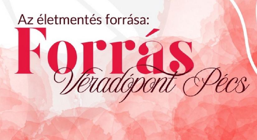 Újabb véradópont nyílt a pécsi Forrás Üzletközpontban