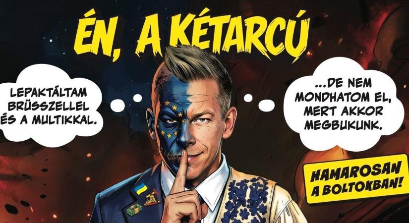 Nincs több titok: képregényben fedik fel Magyar Péter igazi arcát