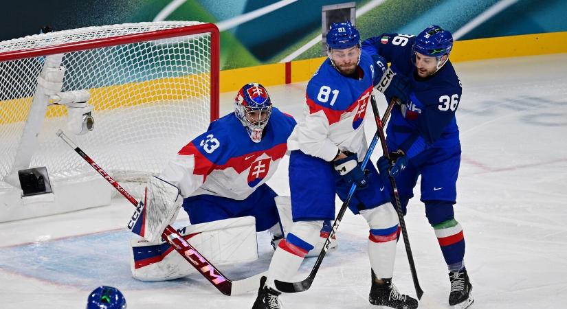 A szlovákok megszenvedtek, de hozták a kötelezőt az olimpiai hokitornán