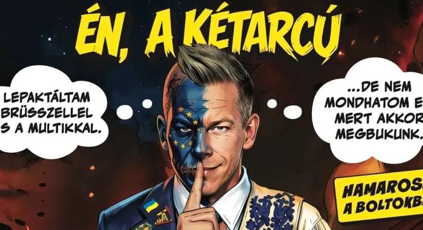 "ÉN, A KÉTARCÚ" néven képregény indul Magyar Péterről!