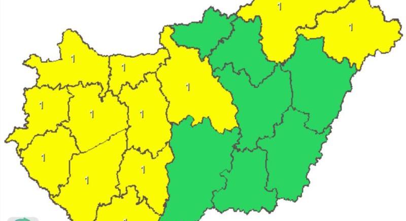 Vége a tavaszias időnek, a ország kétharmadára riasztást adtak ki