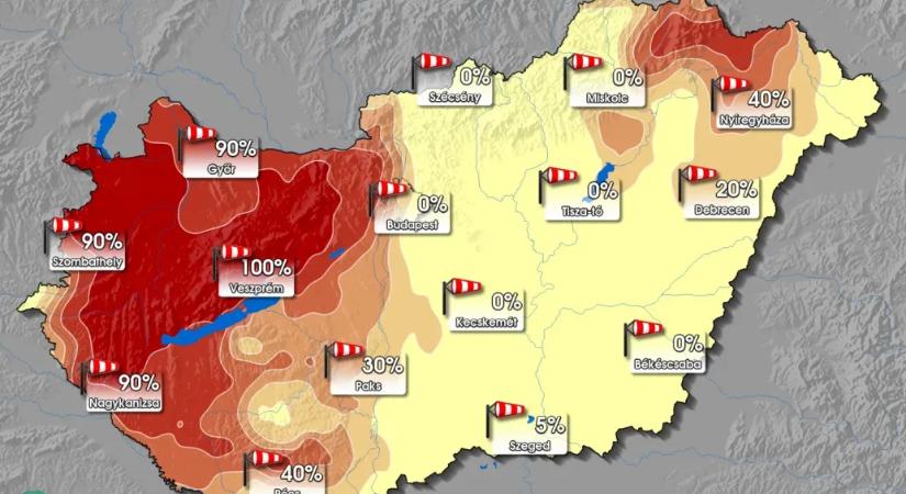Hidegbetörés és 100 km/órás széllökések verik szét a tavaszias időt a hétvégén