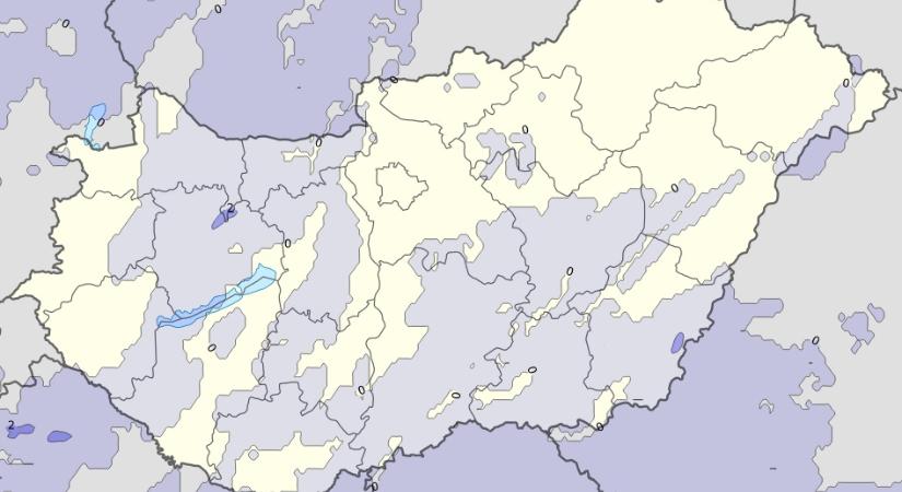 Térképeken mutatjuk, mikor várható eső, hó a hidegfrontból, óráról órára