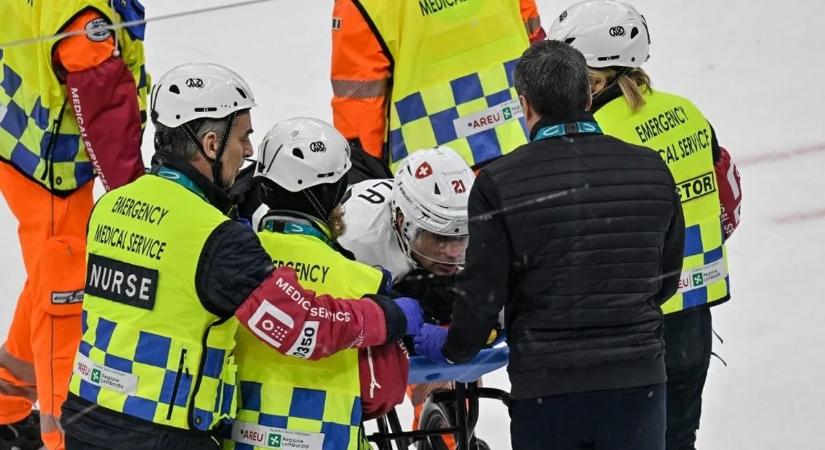 A svájci hokiválogatott alapembere számára véget ért a téli olimpia
