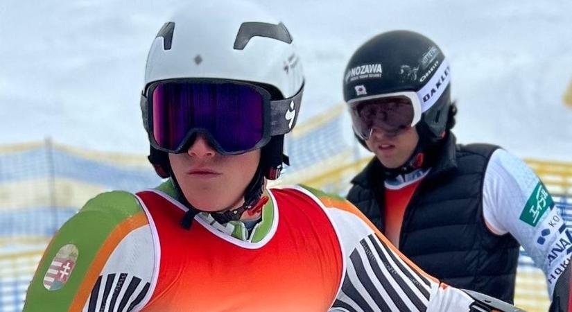 A soproni Úry Bálint 32. lett óriás-műlesiklásban