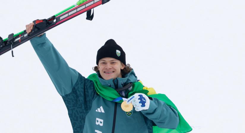 Sporttörténelem Milánóban: brazil síző nyerte a téli olimpiák első dél-amerikai aranyérmét