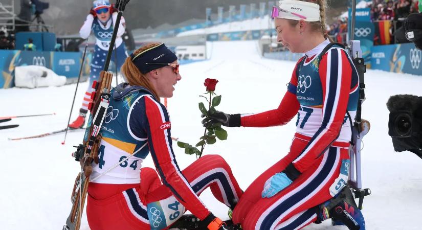 Szívszaggató hajrá döntött a női sílövők sprintversenyében – videó