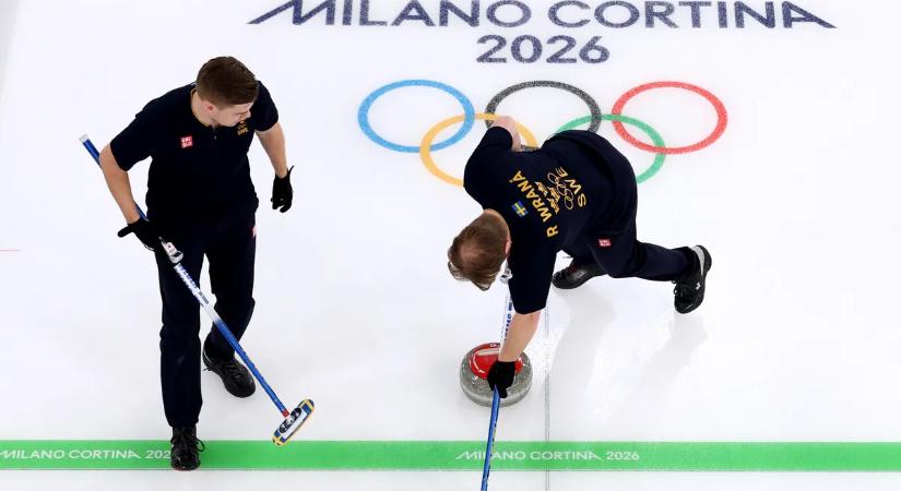 A címvédő svédek először győztek a férfi curlingtornán a téli olimpián