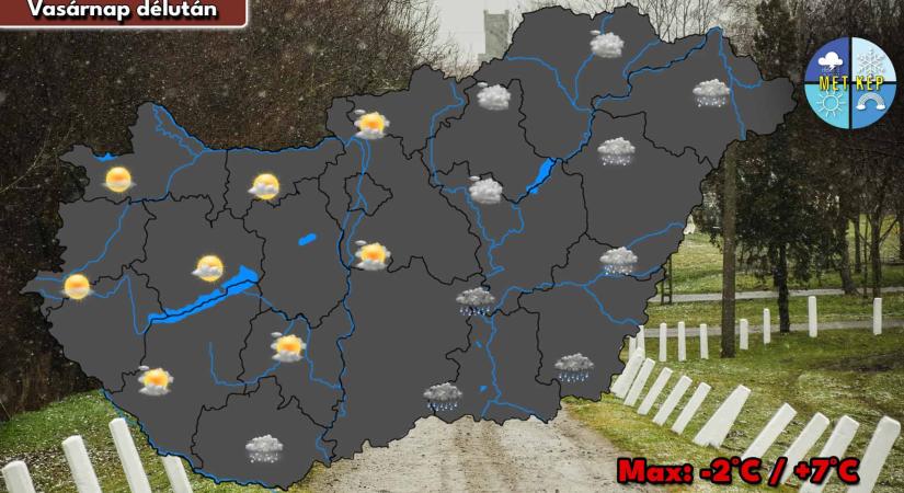 Mediterrán ciklon okoz többfelé csapadékos, erős, viharos szélre is készülhetünk
