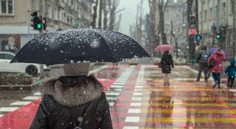 Erős lehűlés érkezik, havas eső is jósolnak