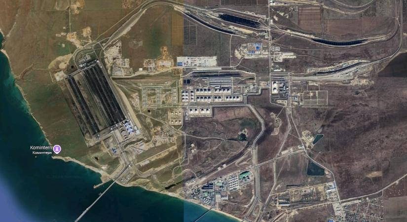 Ukrán dróntámadás ért egy orosz kikötőt és olajraktárat, hatalmas tűz ütött ki