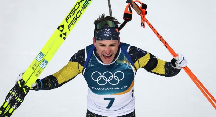 A címvédő botrányosan rosszul lőtt, svéd arany a sílövők üldözéses versenyében