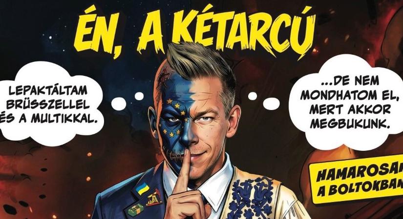 „Rámutatunk, kit és mit képvisel valójában azzal szemben, amit nekünk, magyaroknak vetít” - Képregényben mutatják meg Magyar Péter igazi arcát