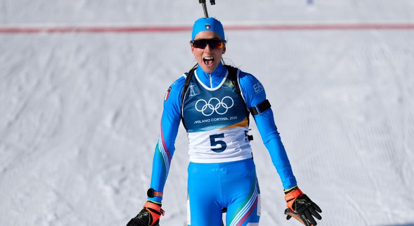 Olasz győzelem a női sílövők üldözéses versenyében