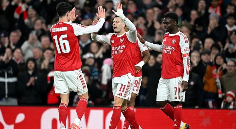 Az Arsenal egy félidő alatt elintézte a Wigant