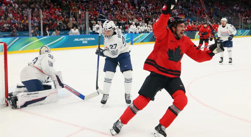 Téli olimpia: Kanada tíz gólt ütött Franciaországnak a férfi jégkorongtornán