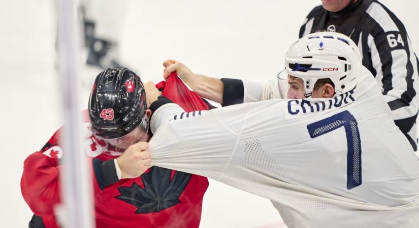 „A verekedés nem megszokott dolog ezen a tornán” – 1998 óta először volt bunyó olimpiai hokimeccsen