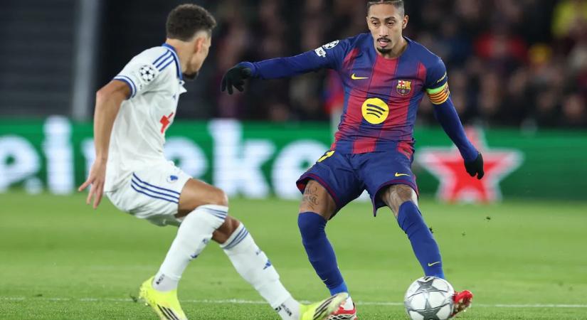 Raphinha visszatérhet a botladozó Barcába