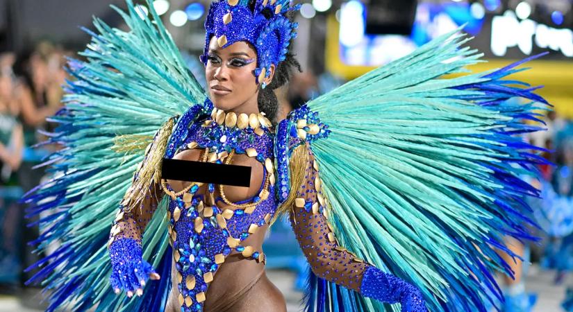 Riói karnevál: friss, forró képeken a kibuggyanó idomok