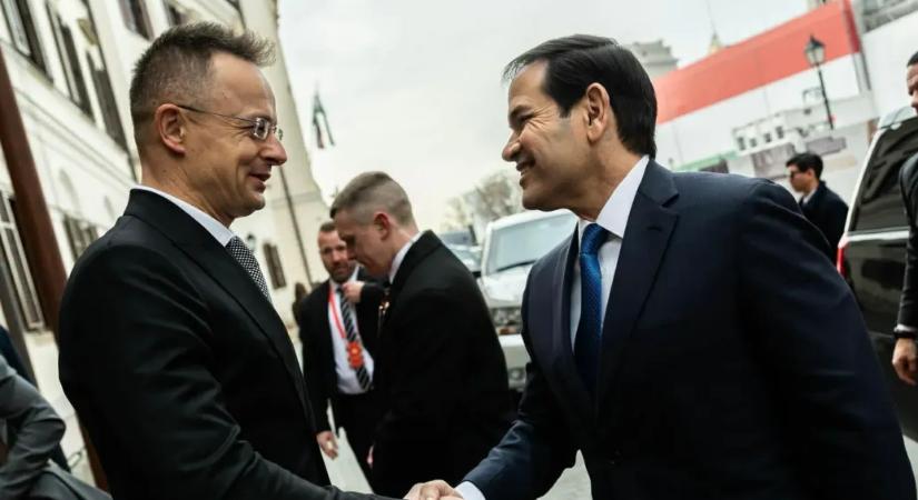 Szijjártó a Karmelitában fogadta Marco Rubiót, azt mondta, amerikai támogatással tartják fenn a rezsicsökkentést